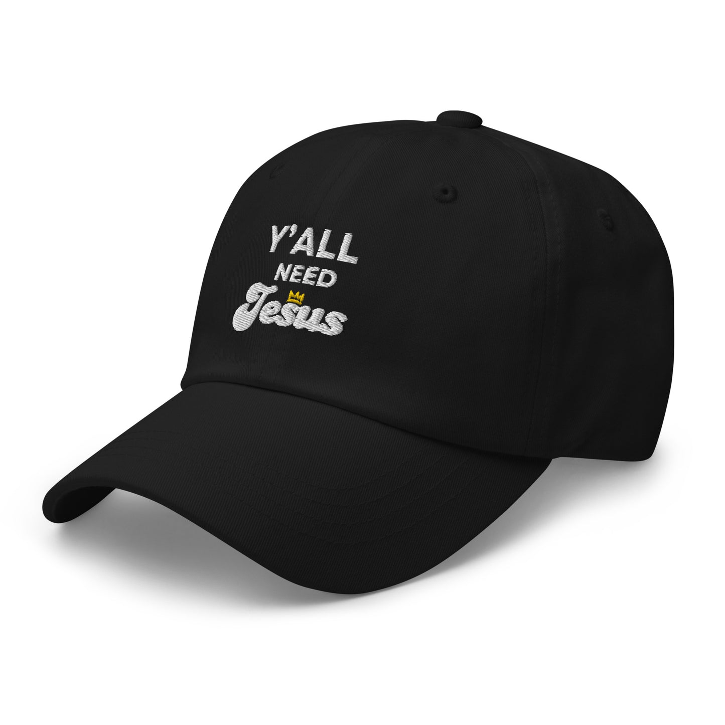 Y'all Need Jesus Black Hat Side View