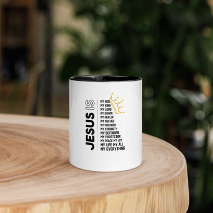 Jesus Is - Mug with a Pop of Color