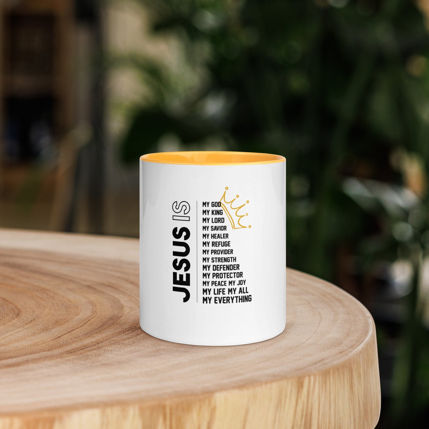 Jesus Is - Mug with a Pop of Color